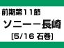 前期第11節：ソニー-長崎（5/16　石巻）