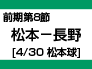 前期第8節：松本-長野（4/30　松本球） width=